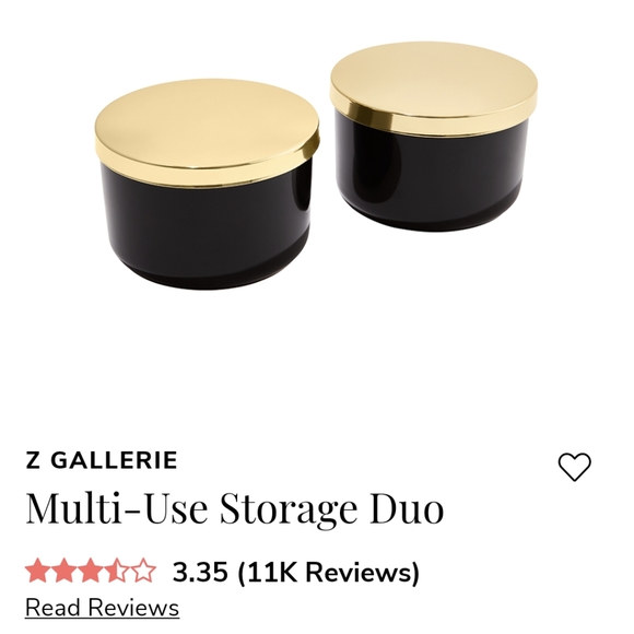 Z Gallerie Storage & Organization Z Gallerie Multi Use Ceramic